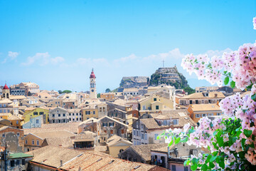 Sticker - View of old town of Kerkyra, Corfu