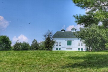 Wall Mural - Barn in the park 