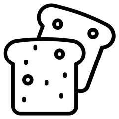 Sticker - toast icon