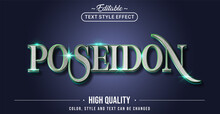 Editable Text Style Effect - Poseidon Text Style Theme.