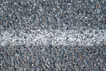 Asphalt road close up on the highway with traffic line