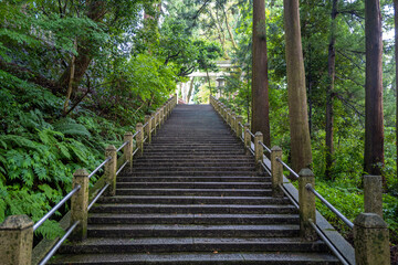 石川県白山市の白山神社周辺の風景 Scenery around Hakusan Shrine in Hakusan City, Ishikawa Prefecture 