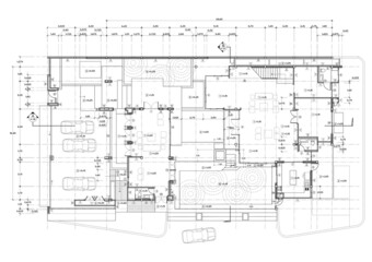 Wall Mural - Write a blueprint architecture for building.