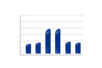 Wall Mural - grafico economia, istogrammi, statistiche