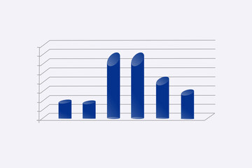 Wall Mural - grafico economia, istogrammi, statistiche