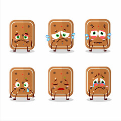 Sticker - Gingerbread cartoon in character with sad expression