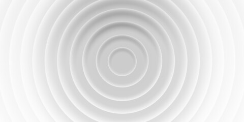 Wall Mural - grey abstract background of circles with shadows, material 3d style