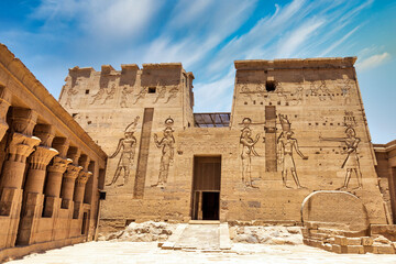 Philae temple on Agilkia Island ( Aswan - Egypt )