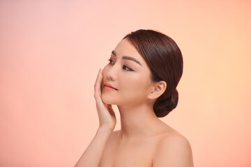 Wall Mural - Asian young woman portrait. Skin care,Beauty treatment and spa concept.