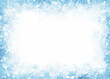 © ArtBackground - Winter and Christmas background design of snow and snowflake on blue watercolor with copy space vector illustration