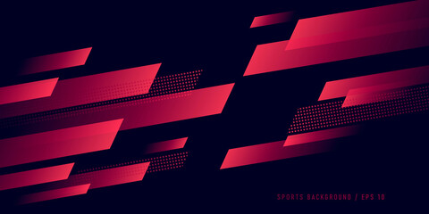 abstract red geometric composition, speed technology futuristic design background vector illustratio