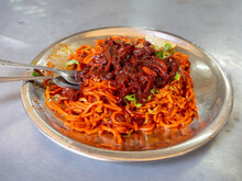 Mee Goreng Sotong In Hawker Centre In Georgetown