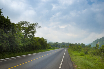 Poster - Highway in rural Guatemala, space to travel