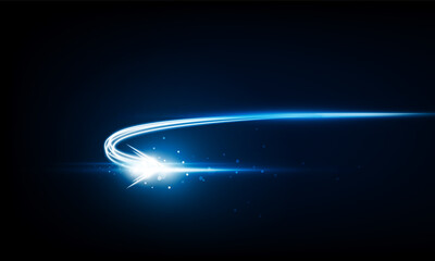 Wall Mural - abstract arrow light out technology background hitech communication concept innovation send for tech