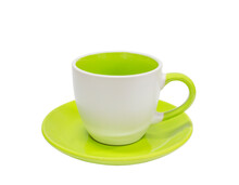 Close-up Of Coffee Cup Against White Background