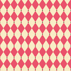 Poster - Retro colored wieber shape repeat pattern print background