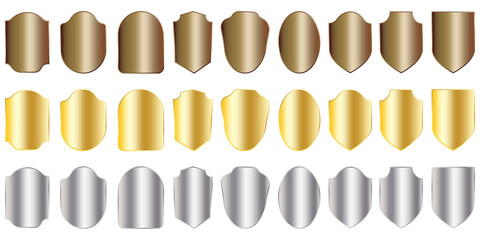 Poster - Shield icon set. Protection icon. Security vector icon. Vector illustration. Stock image.