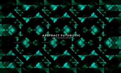 Wall Mural - Background futuristic geometric and seamless mosaic pattern gradients design. Abstract futuristic background, Abstract art wallpaper. Vector illustration.