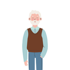 Poster - old man standing