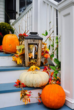 Fall Flowers And Decor On The Porch