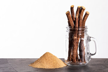 Sticker - Glycyrrhiza glabra - Dried powdered licorice sticks