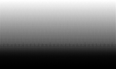 Poster - Vector halftone dots background. Black and white comic pattern. Vector illustration
