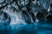 Marble Caves In Patagonia, Chile