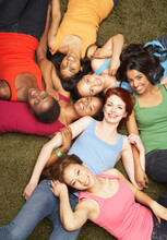 Portrait Of Group Of Multiethnic Women Friends Together