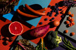 © Nadine Greeff/Stocksy - Food on colorful background