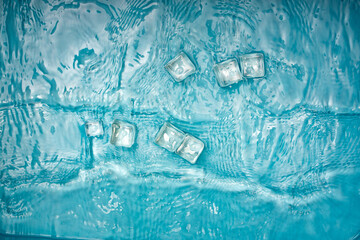 Wall Mural - Fresh summer cool transparent ice