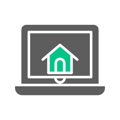 Laptop home icon