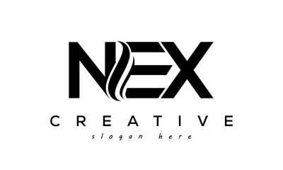 Letter NEX creative logo design vector	