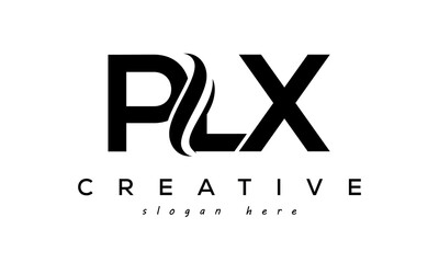 Letter PLX creative logo design vector	