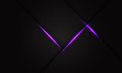 Wall Mural - Abstract dark grey metallic violet light luxury design modern futuristic background vector illustration.