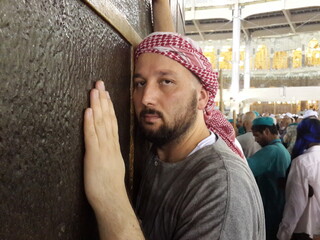 Fototapete - Visiting Kaaba, the closest possible place, high quality photo