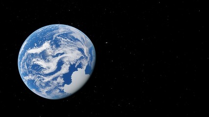 Wall Mural - planet earth from space, earth globe from space 3d render