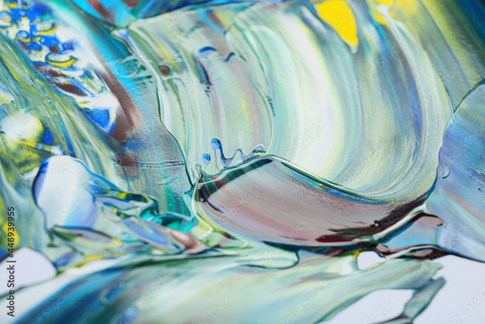 Colorful paint strokes as background