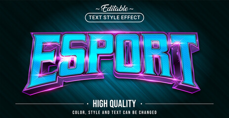 Poster - Editable text style effect - E-sport text style theme.