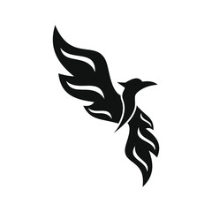 phoenix bird black logo 