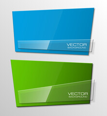 Poster - Design shape Origami vector banner