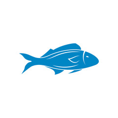 Canvas Print - Fish icon design illustration template