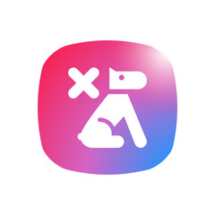 Sticker - No Dog - App Icon Button