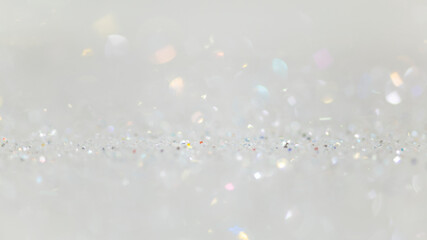 Sticker - Shiny white glitter textured background