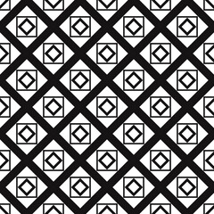 Poster - Rhomb ornament. Vector seamless ornamental pattern with rhombuses.