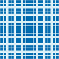 Aufkleber - Blue plaid ornament. Vector tartan simple pattern.