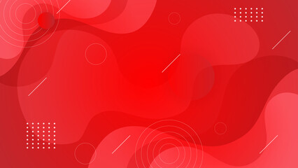 Wall Mural - abstract red fluid background with curve shape