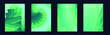 © Vialeta - Fluid Minimal Cover. Vintage Design Luxury Abstract Brochure. Liquid Texture for Foil Label. 1990 Paper Gradient Backdrop. Green and Teal Set of Vector Backgrounds for Business Flyers.