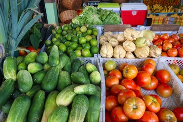 Poster - Food market in Guadeloupe