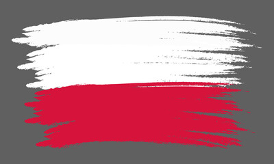 Wall Mural - poland flag . abstract national flag of poland. vector illustration eps10