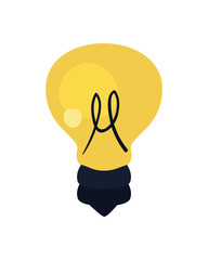 Poster - bulb light icon